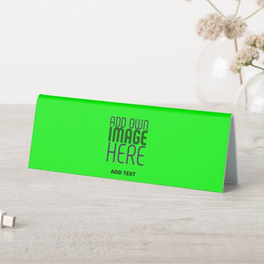 PLAQUE DE TABLE MODERNE ÉDITABLE NEON GREEN IMAGE MODÈLE TEXTE (En SItu (Tableau))