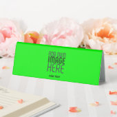 PLAQUE DE TABLE MODERNE ÉDITABLE NEON GREEN IMAGE MODÈLE TEXTE (In SItu (Mariage))
