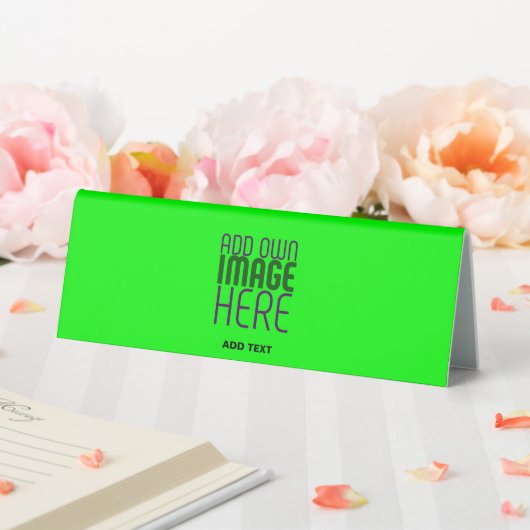 PLAQUE DE TABLE MODERNE ÉDITABLE NEON GREEN IMAGE MODÈLE TEXTE (In SItu (Mariage))