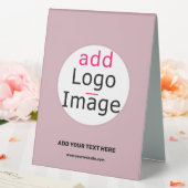 Plaque De Table Moderne Entreprise Personnalisable Dusty Rose tele (In SItu (Mariage))