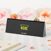 PLAQUE DE TABLE MODERNE ET MODERNE PERSONNALISABLE NOIR VÉRIFIÉ (In SItu (Mariage))