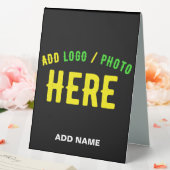 PLAQUE DE TABLE MODERNE ET MODERNE PERSONNALISABLE NOIR VÉRIFIÉ (In SItu (Mariage))