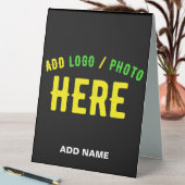 PLAQUE DE TABLE MODERNE ET MODERNE PERSONNALISABLE NOIR VÉRIFIÉ (En SItu (Tableau))