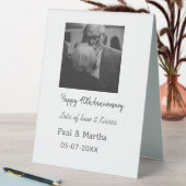 Plaque De Table Moderne heureux 40e anniversaire ajouter nom date  (En SItu (Tableau))