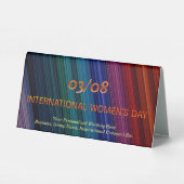 Plaque De Table Mois de l'histoire des femmes (Verso)