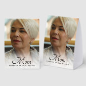 Plaque De Table Mom Photo Memorial Remembrance Tribute (Recto/verso)