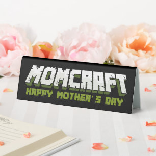 Plaque De Table Momcraft Joyeux Fête des Mères Drôle Joueur Maman