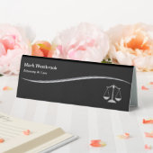 Plaque De Table Monogramme classique Bureau de procureur moderne N (In SItu (Mariage))