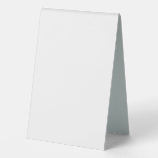 Plaque De Table Monogramme minimal ou ajout de logo Code QR profes (Verso)