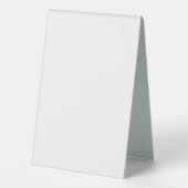 Plaque De Table Monogramme ou ajouter un logo Business QR Code 4 P (Verso)