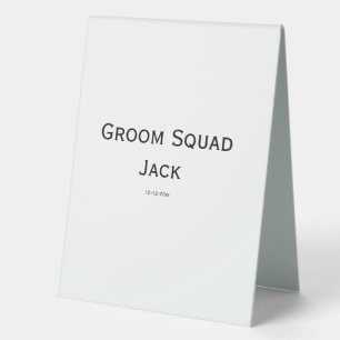 Plaque De Table monogramme simple personnalisé ajoutez votre nom m