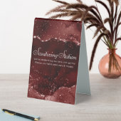 Plaque De Table Moody Agate | Henna Blood Red S'il vous plaît Sani (En SItu (Tableau))