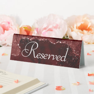 Plaque De Table Moody Agate Henné sang rouge Garnet réservé