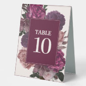 Plaque De Table Moody foncé Cascade florale automne hiver Mariage (Recto)