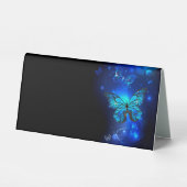 Plaque De Table Morpho Butterfly in the Dark Background (Recto)