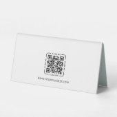 Plaque De Table Mot de passe Wifi d'entreprise moderne & Code Qr d (Verso)