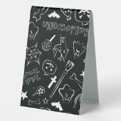Plaque De Table Motif d'Halloween (Verso)
