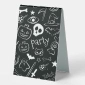Plaque De Table Motif d'Halloween (Recto)