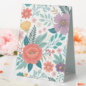 Plaque De Table Motif d'impression floral dynamique (In SItu (Mariage))