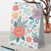 Plaque De Table Motif d'impression floral dynamique (En SItu (Tableau))