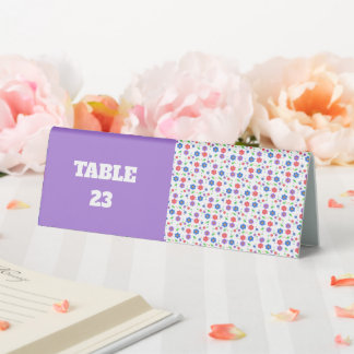 Plaque De Table Motif floral aquarelle vibrant Fleurs sauvages