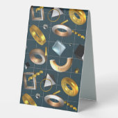 Plaque De Table Motif géométrique 3D (Verso)