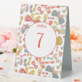 Plaque De Table Motif Pastel Graphic moderne (In SItu (Mariage))