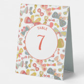 Plaque De Table Motif Pastel Graphic moderne (Verso)