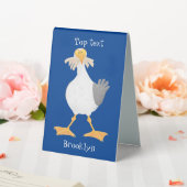 Plaque De Table Mouette drôle avec frites dessin animé (In SItu (Mariage))