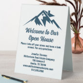 Plaque De Table Mountain Real Estate Company Custom Open House (En SItu (Tableau))