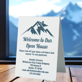 Plaque De Table Mountain Real Estate Company Custom Open House