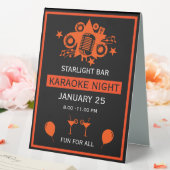 Plaque De Table Mur de promotion Karaoke (In SItu (Mariage))