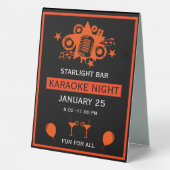 Plaque De Table Mur de promotion Karaoke (Verso)
