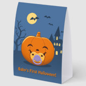 Plaque De Table My First Halloween Pacifier Pumpkin (Arrière)
