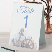 Plaque De Table Nautical Beach Mariage Numéro du thème (En SItu (Tableau))