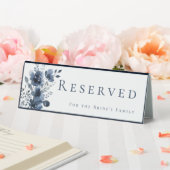 Plaque De Table Navy Blue Botanical Wedding (In SItu (Mariage))