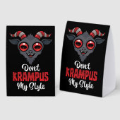 Plaque De Table Ne Krampuse Pas Mon Style (Recto/verso)