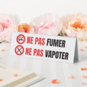 Plaque De Table Ne pas fumer, ne pas vapoter  (In SItu (Mariage))