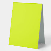 Plaque De Table Neon Chartreuse couleur solide | Couleur tendance (Recto)
