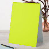 Plaque De Table Neon Chartreuse couleur solide | Couleur tendance (En SItu (Tableau))
