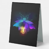 Plaque De Table Neon Firefly sur noir (Verso)
