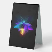 Plaque De Table Neon Firefly sur noir (Verso)