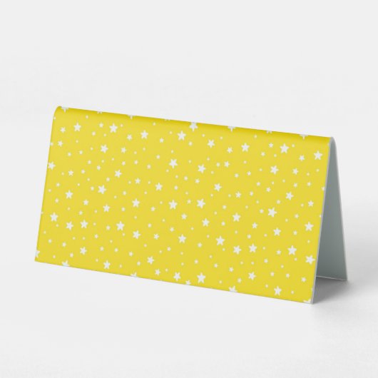 Plaque De Table Neon Retro Stars Glow Party (Verso)