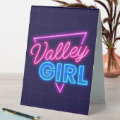 Plaque De Table Neon Valley Girl (En SItu (Tableau))