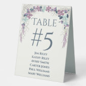 Plaque De Table Nettoyage marin mauve et vert (Recto)