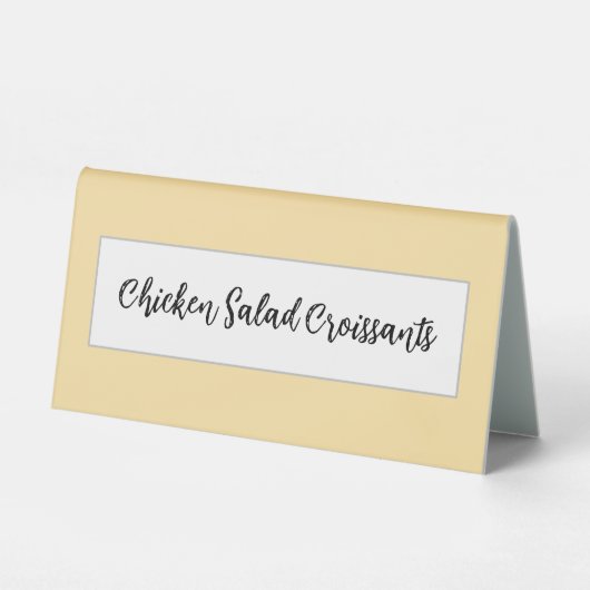 Plaque De Table Neutral Tabletop Sign for Showers & Events (Recto)