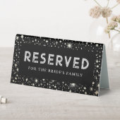 Plaque De Table Night Sky Stars Black Mariage Réservé (En SItu (Tableau))