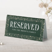 Plaque De Table Night Sky Stars Emerald Green Mariage Réservé (En SItu (Tableau))