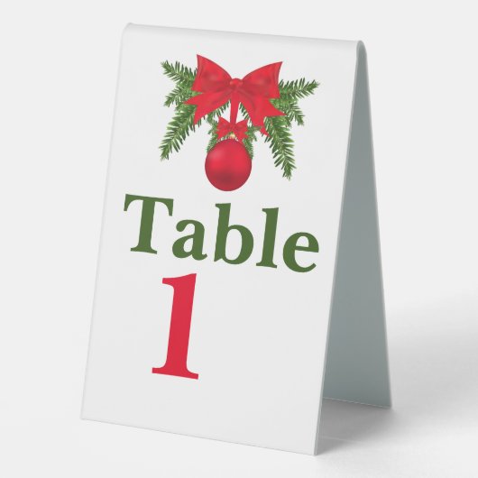 Plaque De Table Noël customisé (Verso)