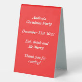 Plaque De Table Noël scandinave Cheval Rocse Custom (Verso)